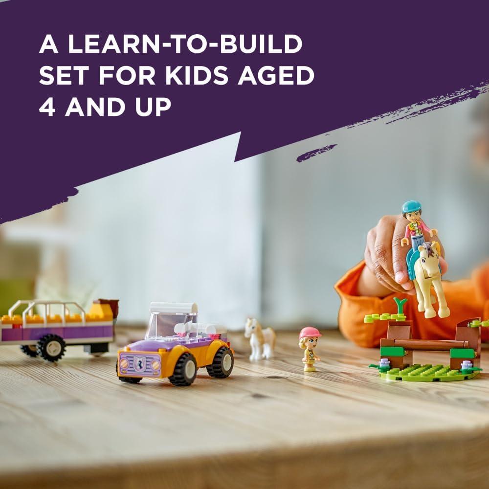 LEGO FRIENDS REMOLQUE PARA CABALLOS Y PONIS, JUGUETE DE CONSTRUCCIÓN PARA NIÑOS 4+ - 5