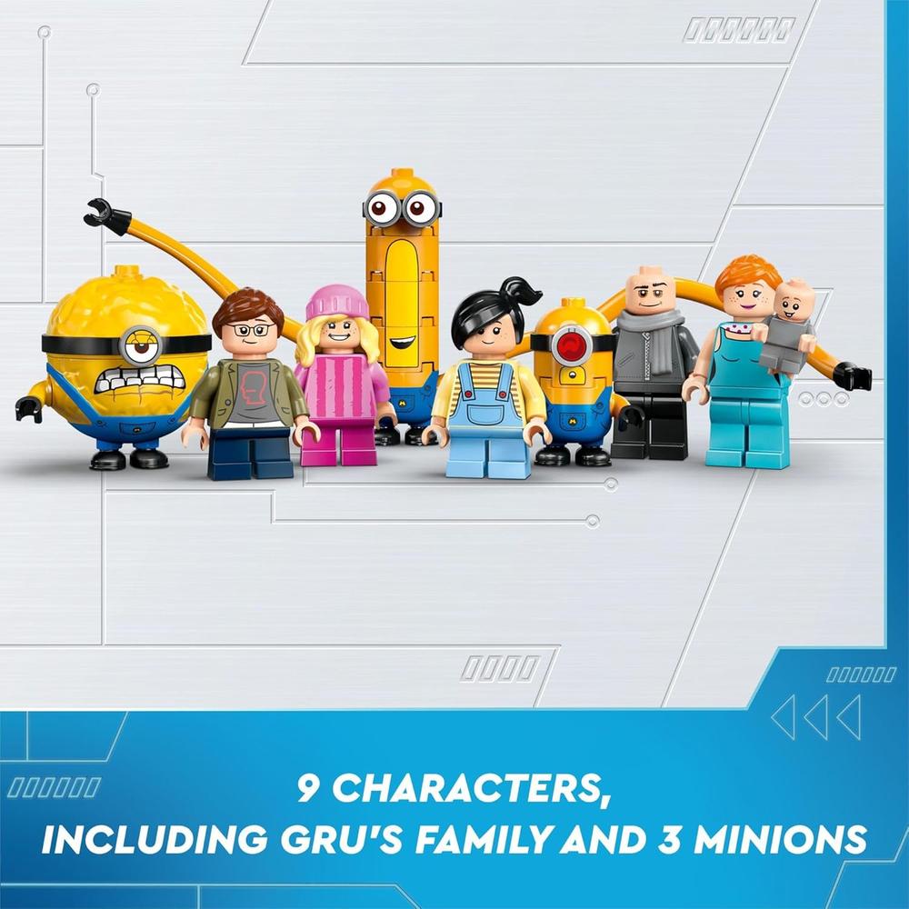 LEGO GRU 4 MINIONS Y LA MANSIÓN DE LA FAMILIA GRU, CASA Y ÁRBOL DE LOS MINIONS - 6