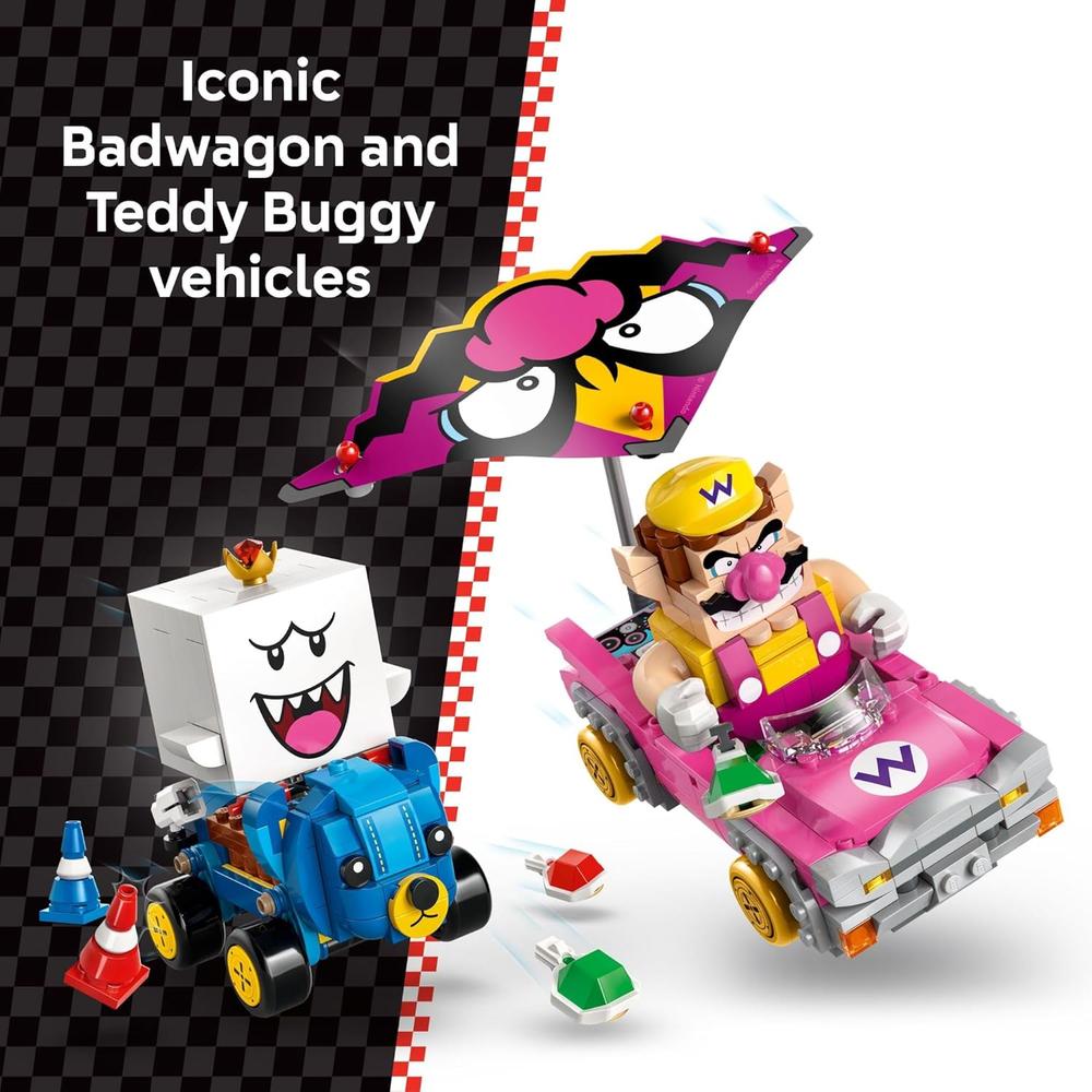 LEGO SUPER MARIO MARIO KART WARIO Y REY BOO, CONSTRUCCIÓN - 3