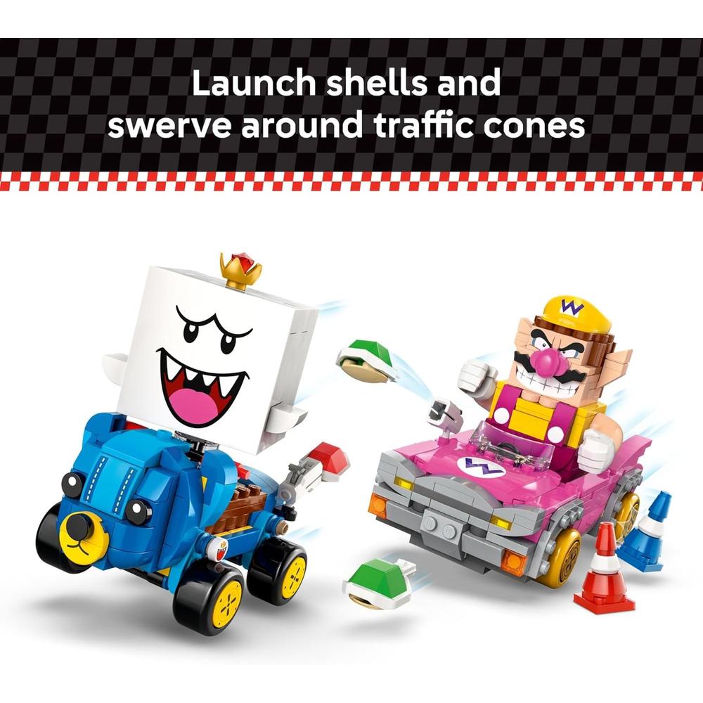 LEGO SUPER MARIO MARIO KART WARIO Y REY BOO, CONSTRUCCIÓN - 4