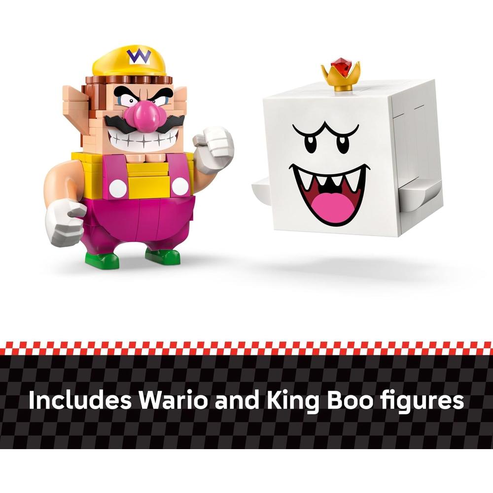 LEGO SUPER MARIO MARIO KART WARIO Y REY BOO, CONSTRUCCIÓN - 5