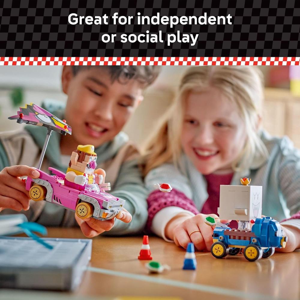 LEGO SUPER MARIO MARIO KART WARIO Y REY BOO, CONSTRUCCIÓN - 6