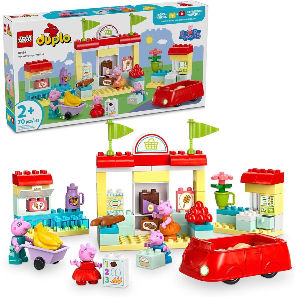 LEGO DUPLO PEPPA PIG SUPERMERCADO DE JUGUETE, SET DE CONSTRUCCIÓN PREESCOLAR - 1