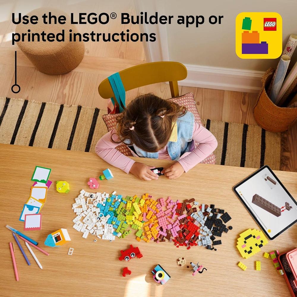LEGO CLASSIC CAJA CREATIVA FELIZ, BLOQUES DE CONSTRUCCIÓN EDUCATIVOS - 6
