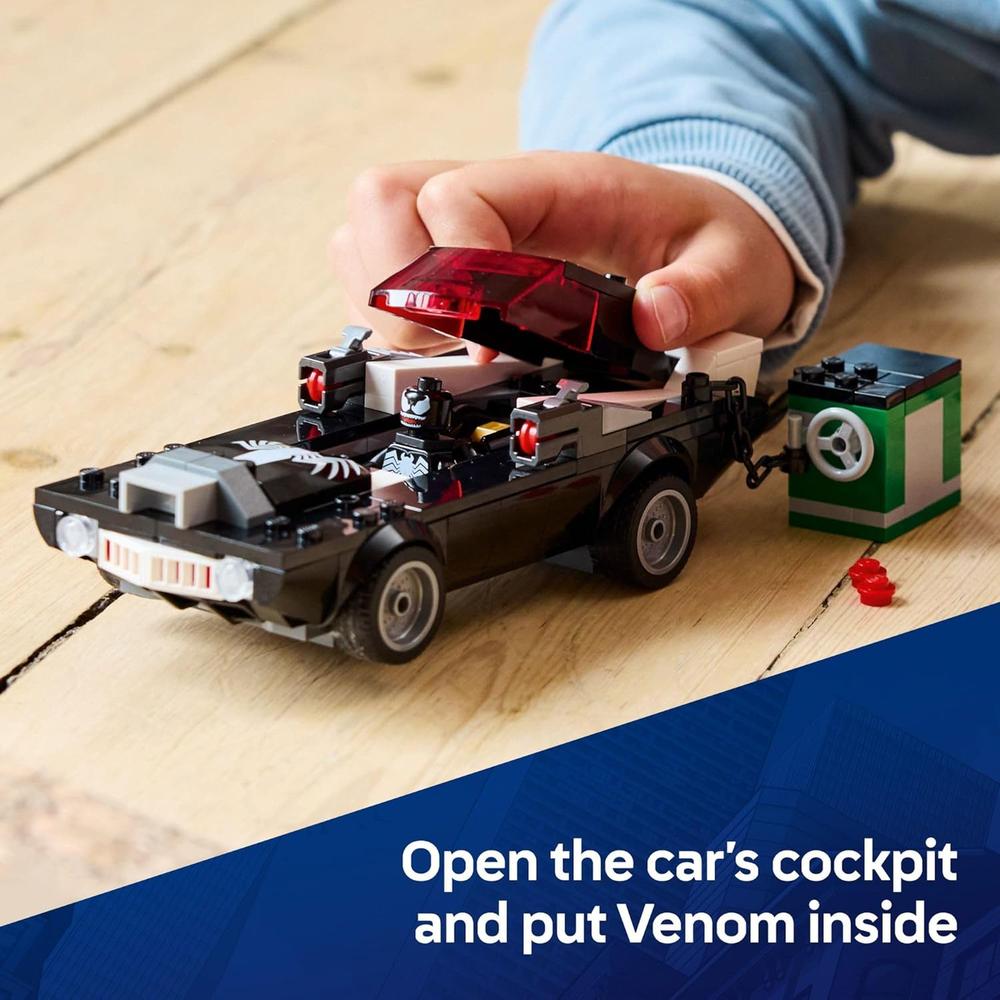 LEGO MARVEL SPIDER-MAN VS. VENOM, COCHE DE JUGUETE CON MINIFIGURAS - 3