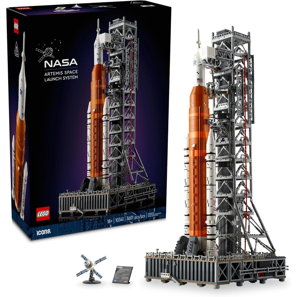 LEGO ICONS NASA ARTEMIS, SISTEMA DE LANZAMIENTO ESPACIAL, COHETE PARA ARMAR - 1
