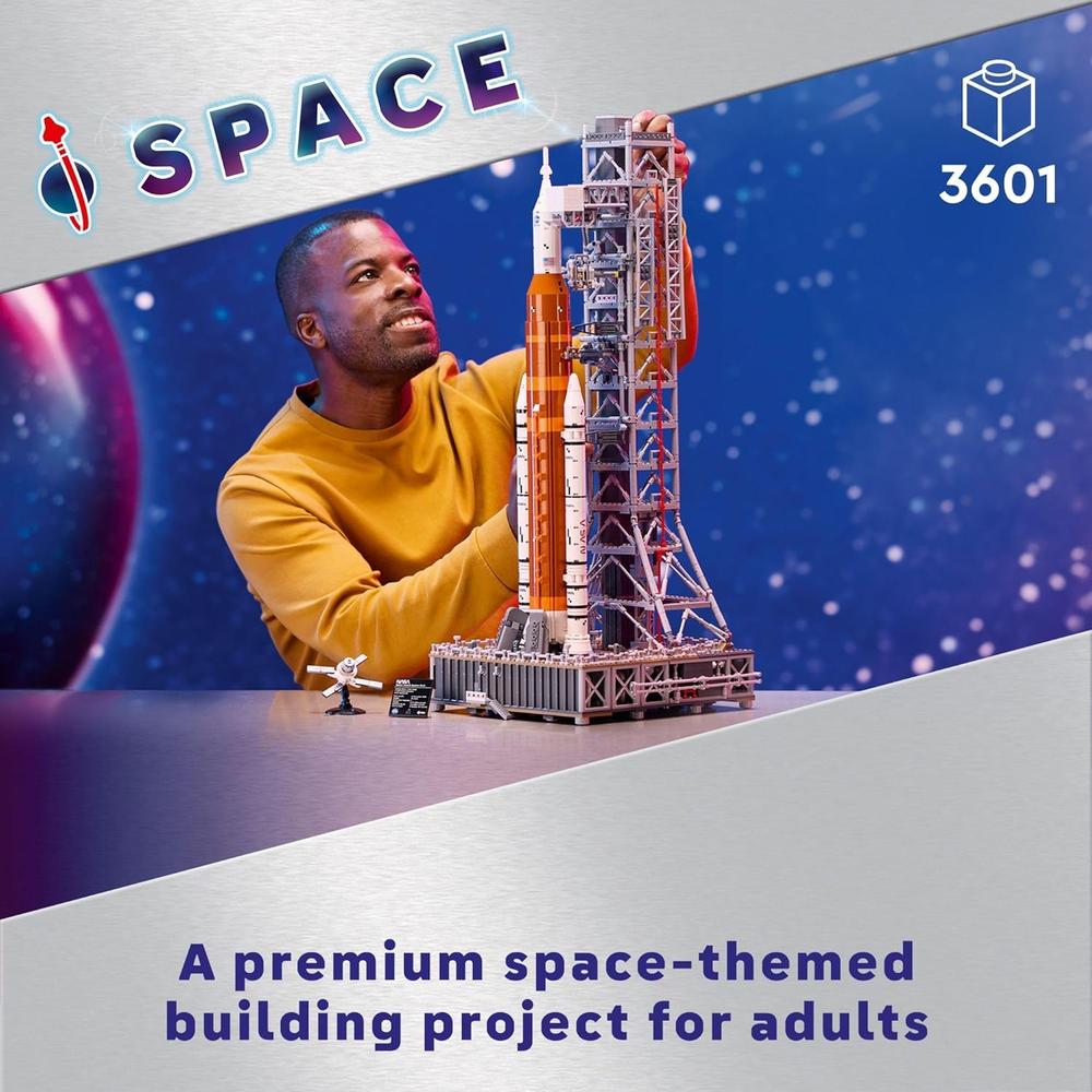 LEGO ICONS NASA ARTEMIS, SISTEMA DE LANZAMIENTO ESPACIAL, COHETE PARA ARMAR - 2