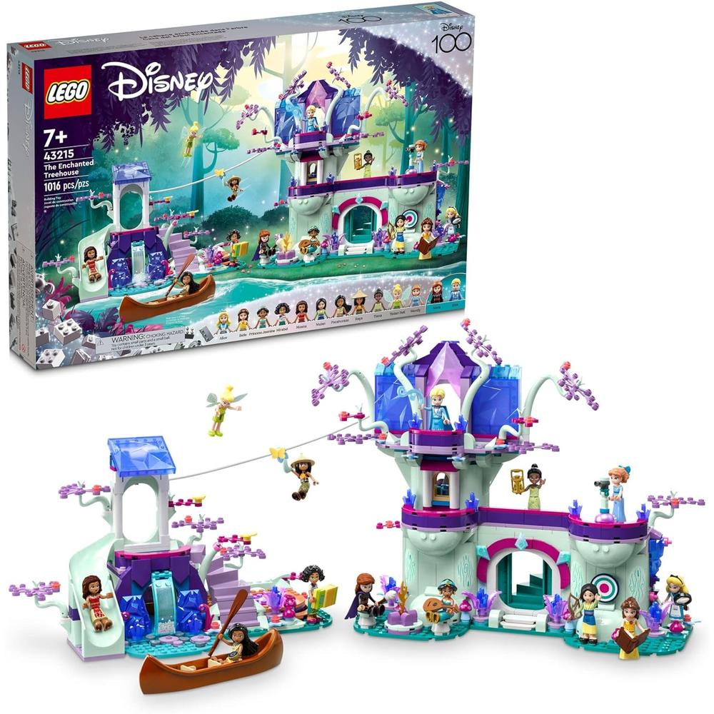 LEGO DISNEY CASA DEL ÁRBOL ENCANTADA SET CON PRINCESAS JASMINE ELSA Y MOANA - 1