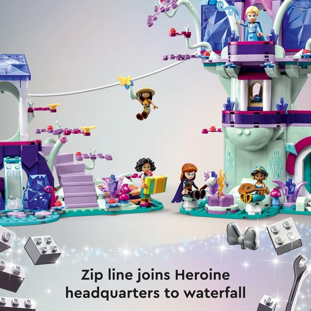 LEGO DISNEY CASA DEL ÁRBOL ENCANTADA SET CON PRINCESAS JASMINE ELSA Y MOANA - 5