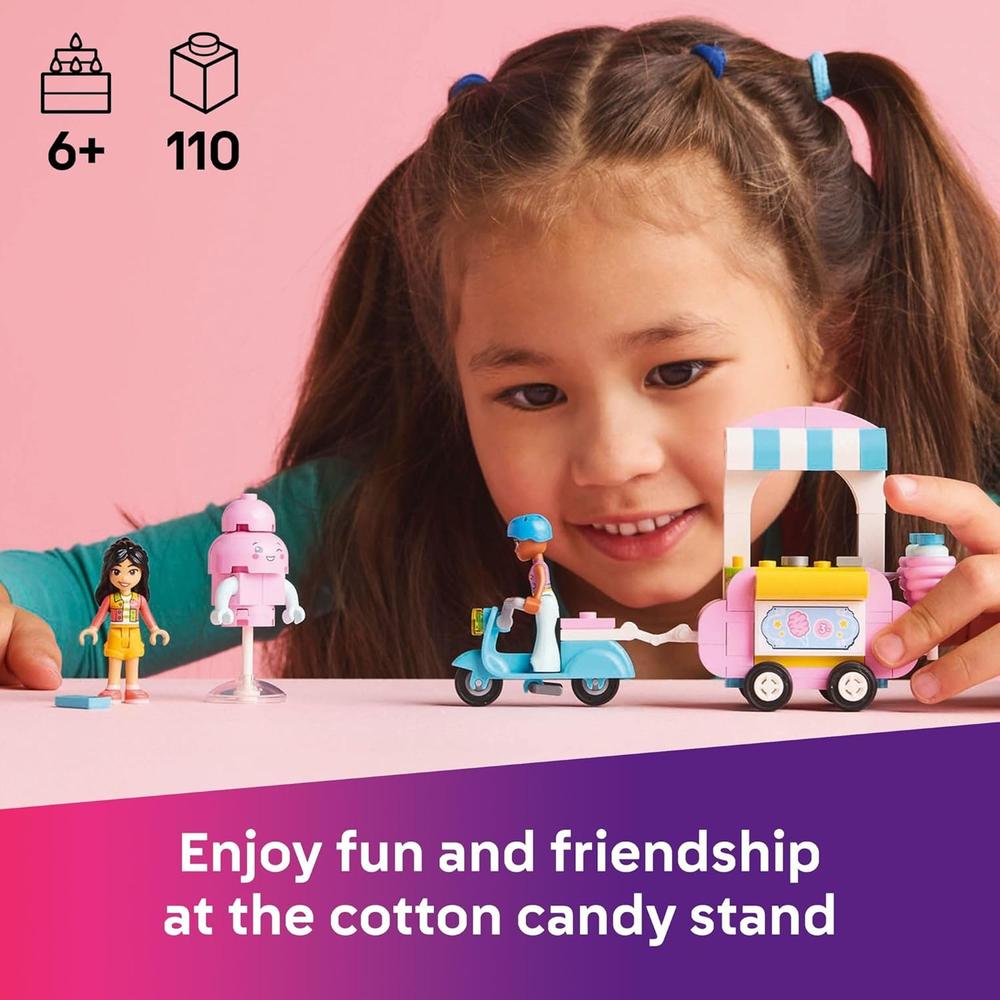 LEGO FRIENDS PUESTO DE ALGODÓN DE AZÚCAR Y PATINETE, SET CON MINIMUÑECAS - 2
