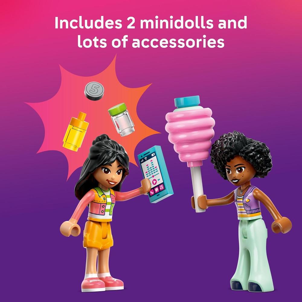 LEGO FRIENDS PUESTO DE ALGODÓN DE AZÚCAR Y PATINETE, SET CON MINIMUÑECAS - 4