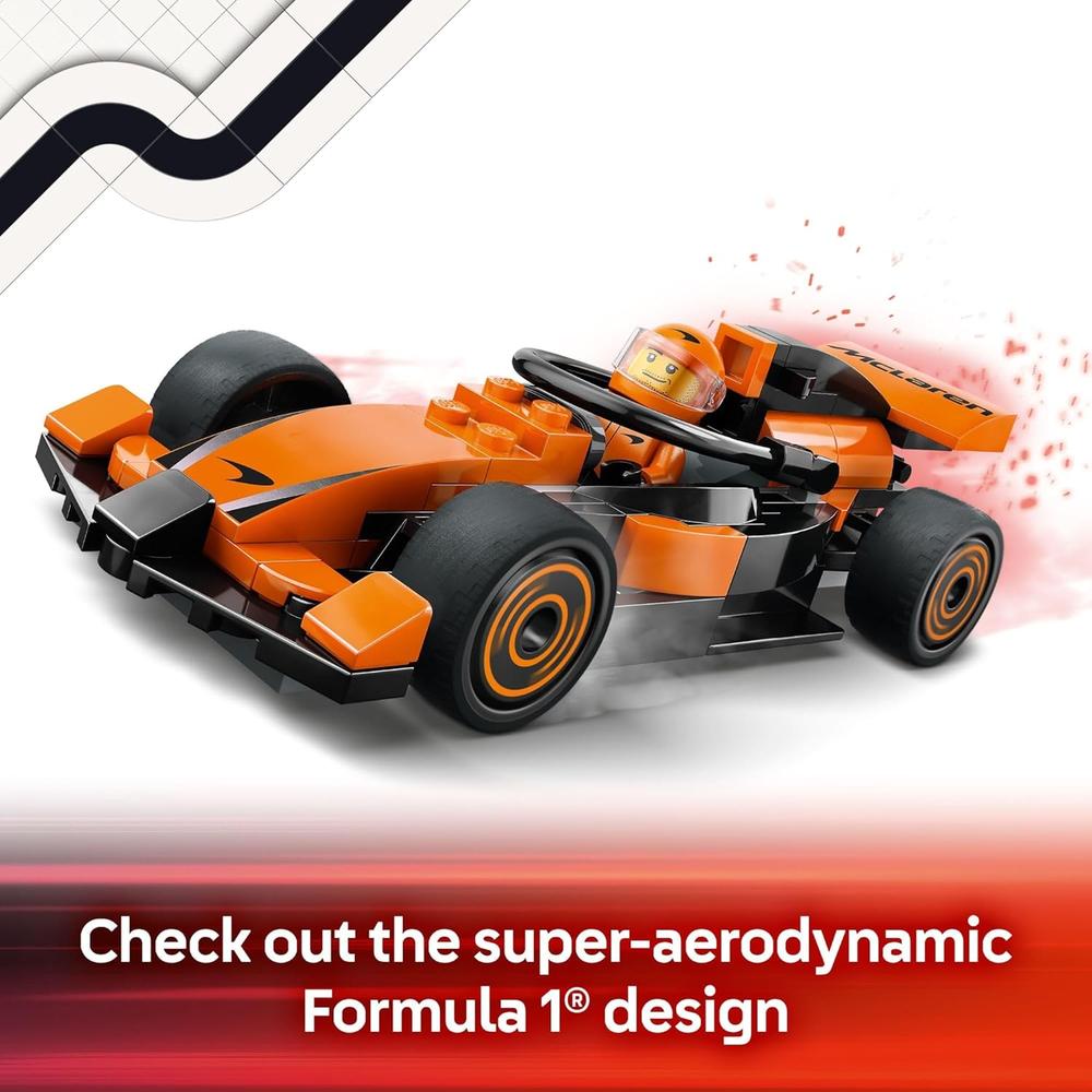 LEGO CITY PILOTO DE F1 CON COCHE MCLAREN, KIT DE CONSTRUCCIÓN A ESCALA - 3