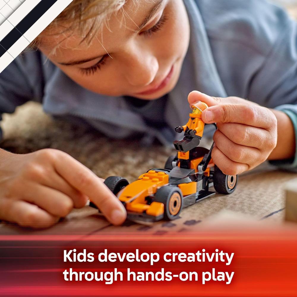 LEGO CITY PILOTO DE F1 CON COCHE MCLAREN, KIT DE CONSTRUCCIÓN A ESCALA - 5
