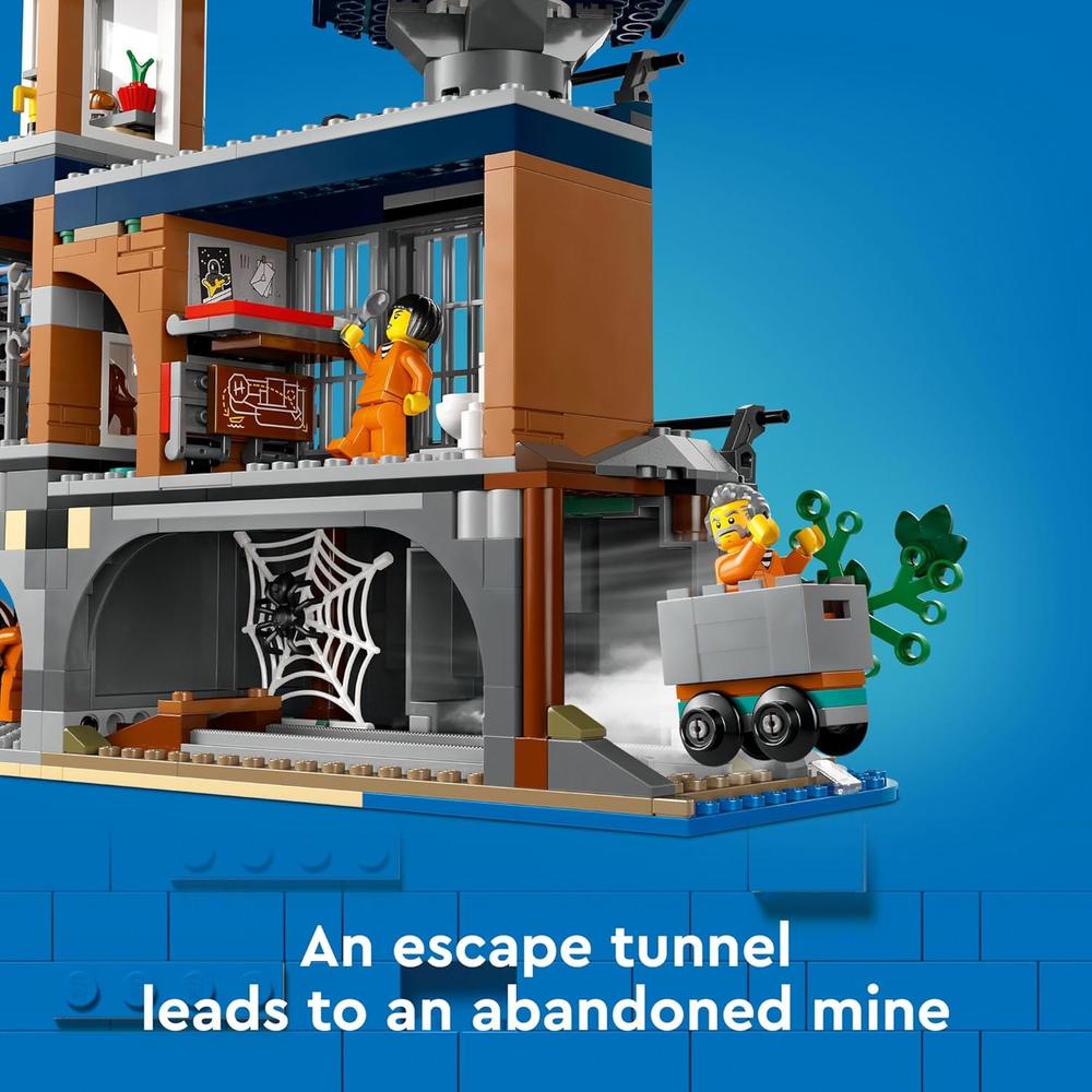 LEGO CITY ISLA DE LA PRISIÓN DE LA POLICÍA, SET DE CONSTRUCCIÓN CON 7 MINIFIGURAS - 5