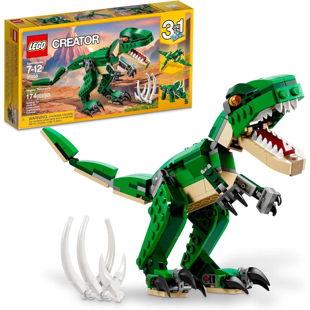 LEGO CREATOR 3 EN 1 DINOSAURIOS T-REX TRICERATOPS PTERODÁCTILO - 1