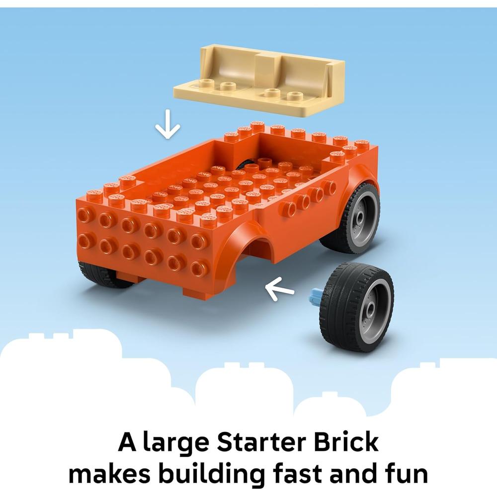 LEGO BLUEY PLAYA Y VIAJE FAMILIAR EN COCHE, CONSTRUCCIÓN Y JUEGO EDUCATIVO - 3