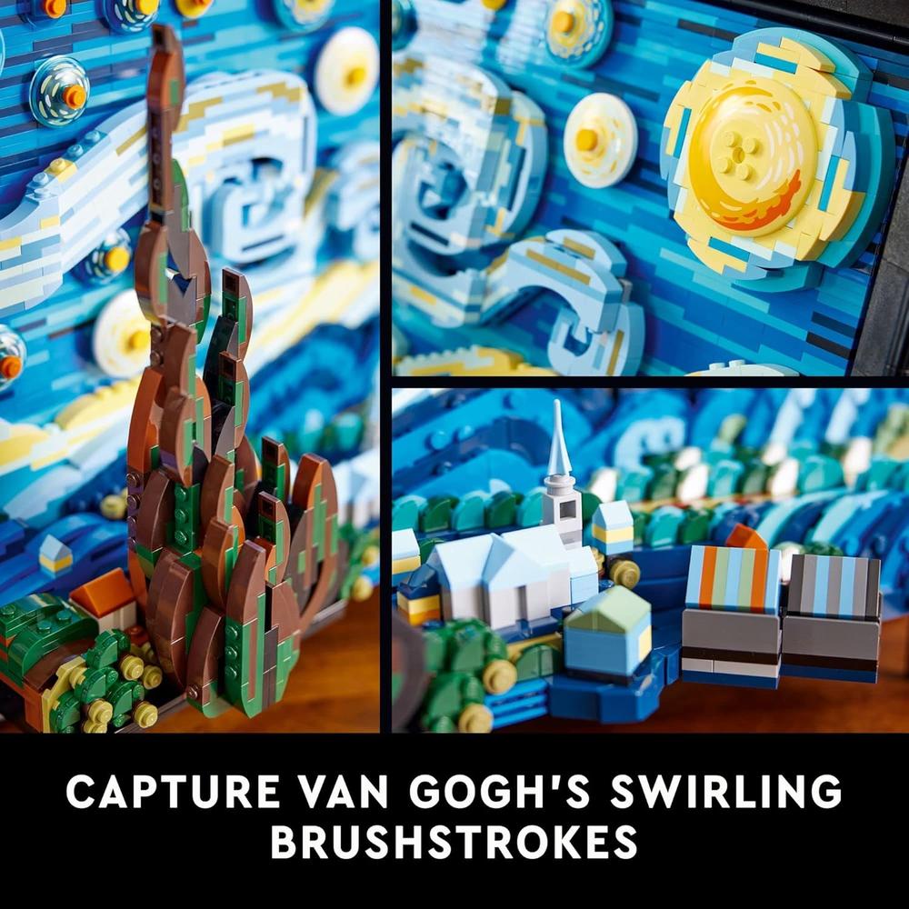 LEGO IDEAS VINCENT VAN GOGH LA NOCHE ESTRELLADA SET DECORATIVO PARA ADULTOS - 5
