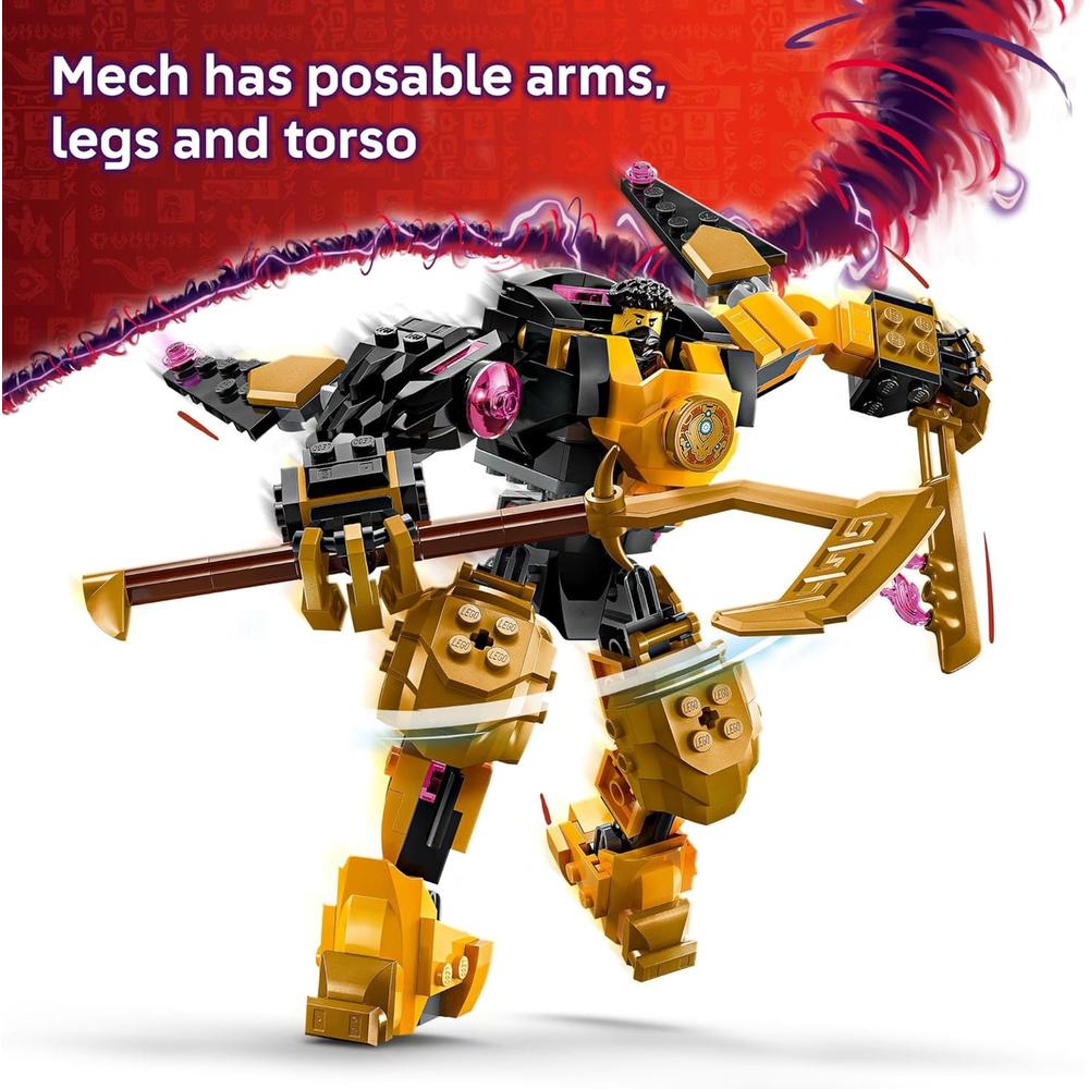 LEGO NINJAGO MECH DE BATALLA SPINJITZU DE ARIN, SET CON MINIFIGURAS - 3