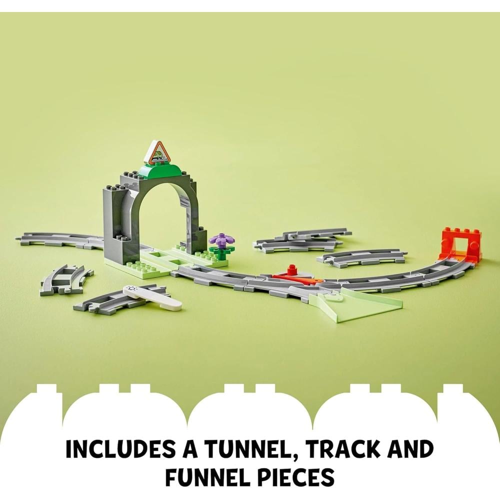 LEGO DUPLO TOWN SET DE EXPANSIÓN DE TÚNEL Y VÍAS DE TREN, 10 PIEZAS ADICIONALES - 4