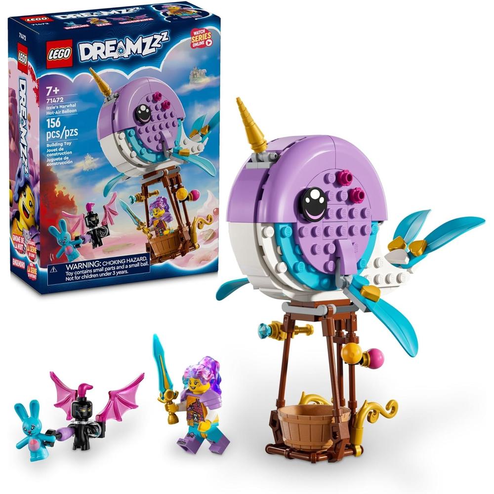 LEGO DREAMZZZ IZZIE'S NARWHAL EN GLOBO AEROSTÁTICO, SET PARA NIÑOS - 1