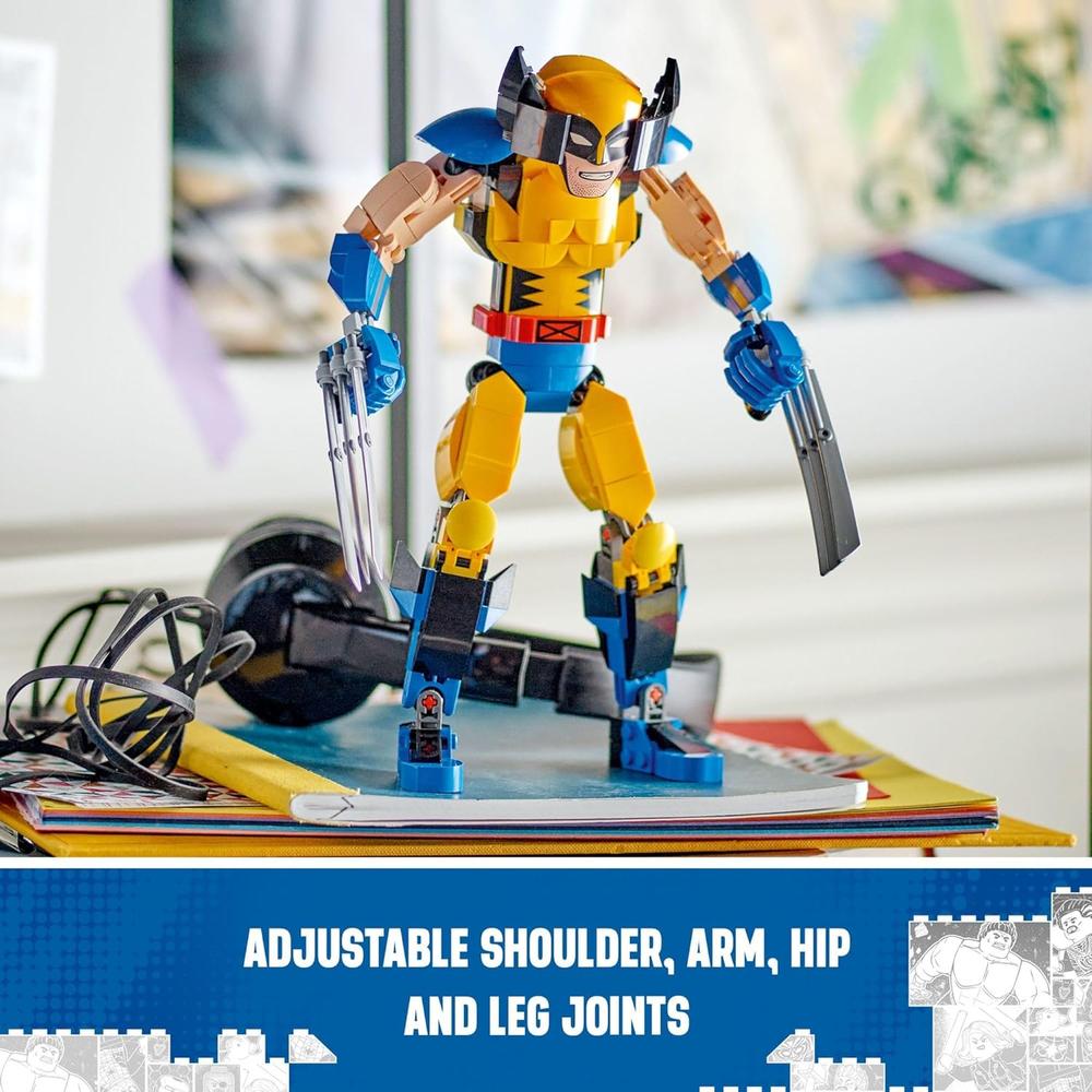 LEGO MARVEL WOLVERINE FIGURA DE ACCIÓN COLECCIONABLE TOTALMENTE ARTICULADA - 4