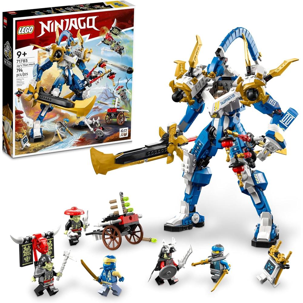 LEGO NINJAGO MECH TITÁN DE JAY SET DE FIGURAS DE ACCIÓN CON MINIFIGURAS DE BATALLA - 1