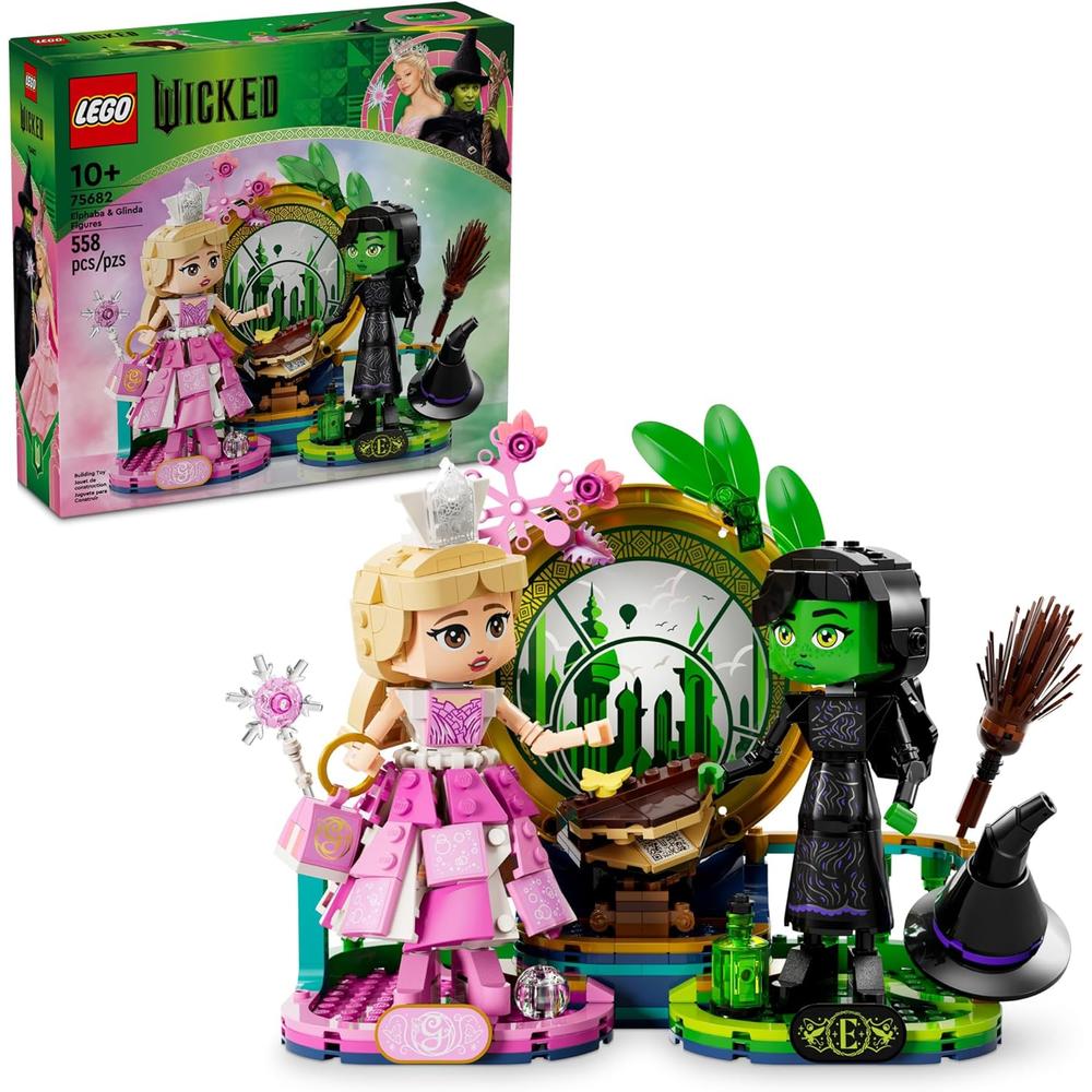 LEGO WICKED FIGURAS DE ELPHABA Y GLINDA, JUGUETE DE CONSTRUCCIÓN PARA NIÑOS - 1