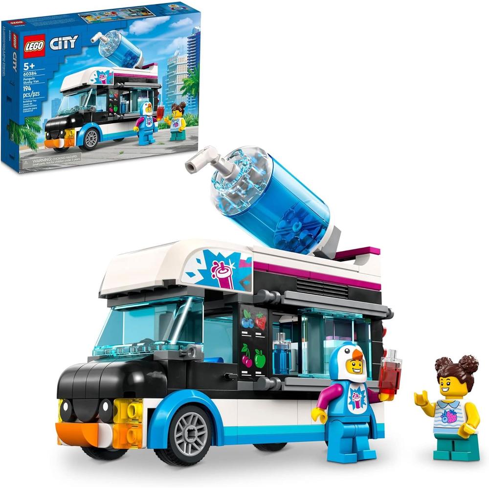 LEGO CITY CAMIÓN DE GRANIZADOS DE PINGÜINOS JUGUETE CON MINIFIGURA INCLUIDA - 1