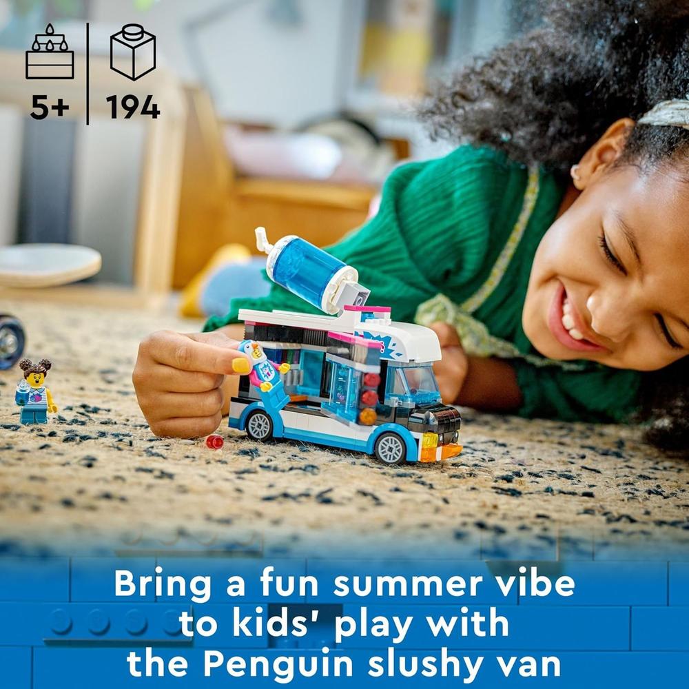 LEGO CITY CAMIÓN DE GRANIZADOS DE PINGÜINOS JUGUETE CON MINIFIGURA INCLUIDA - 2