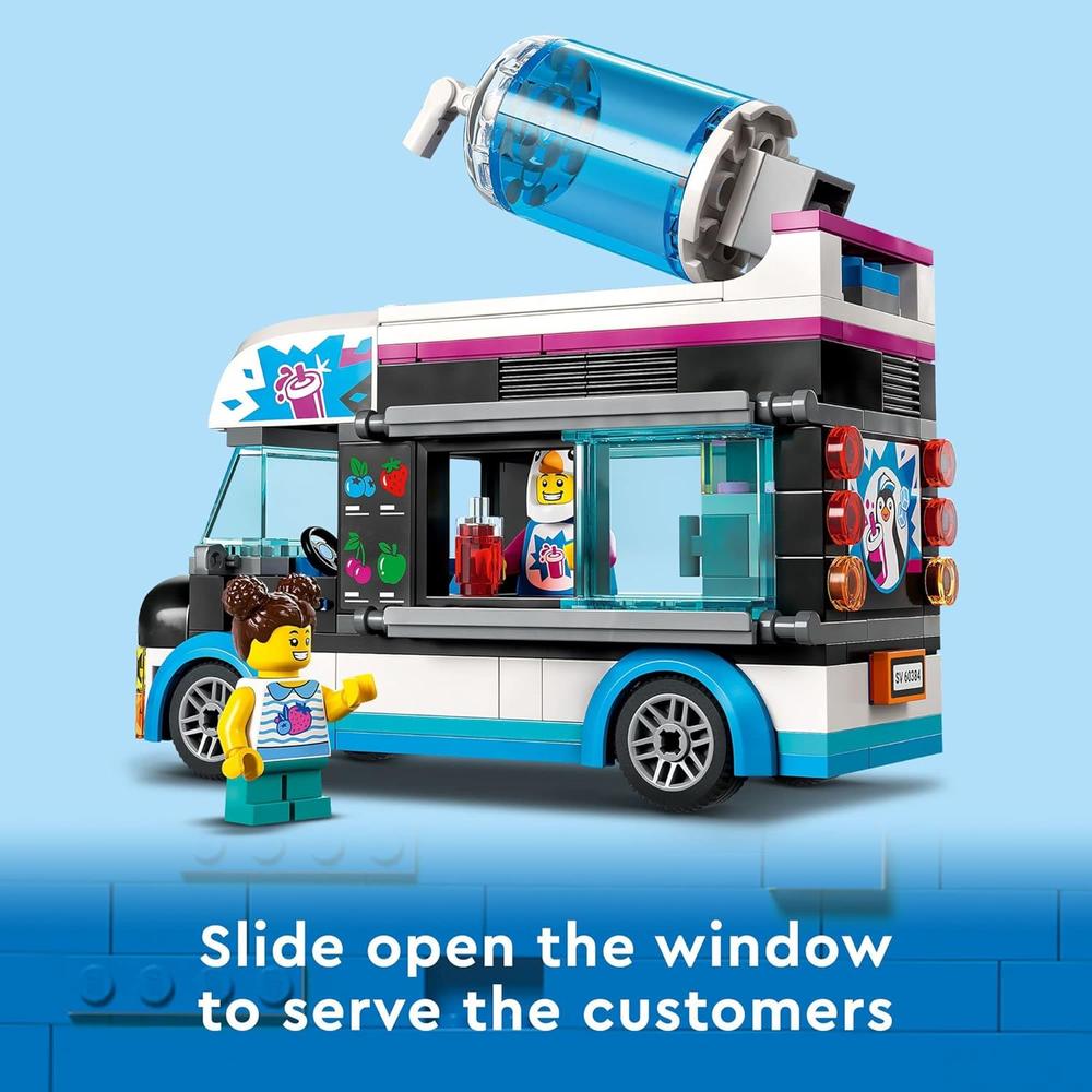 LEGO CITY CAMIÓN DE GRANIZADOS DE PINGÜINOS JUGUETE CON MINIFIGURA INCLUIDA - 3