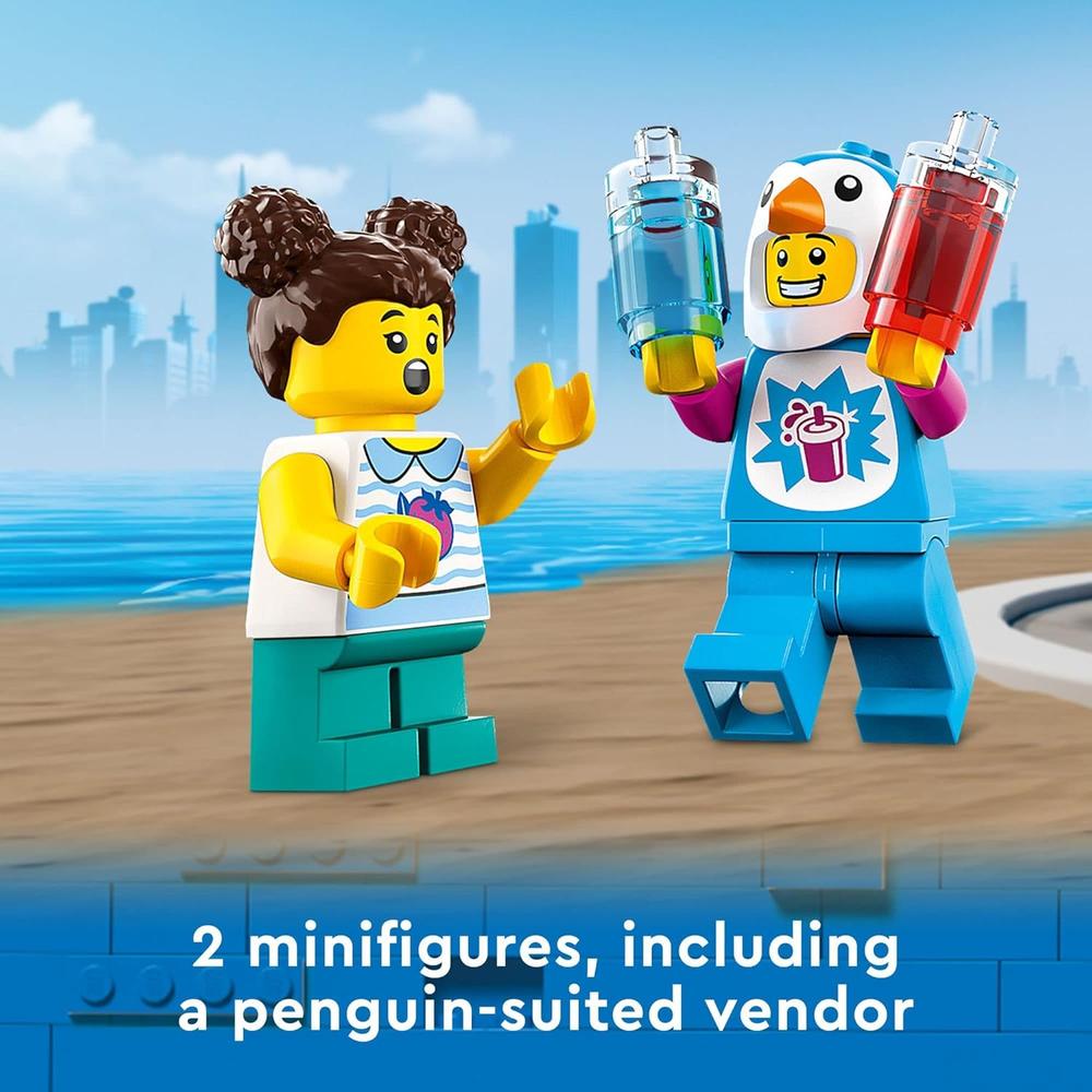 LEGO CITY CAMIÓN DE GRANIZADOS DE PINGÜINOS JUGUETE CON MINIFIGURA INCLUIDA - 6