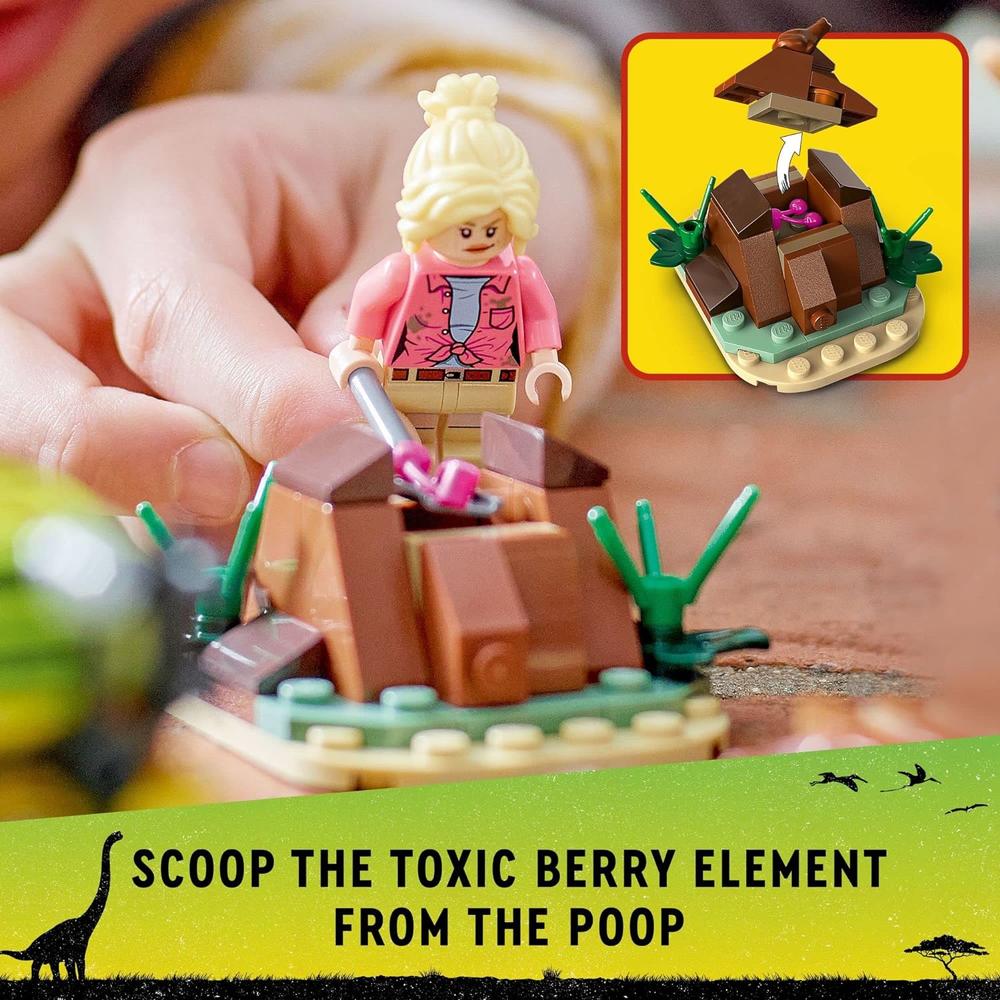 LEGO JURASSIC PARK INVESTIGACIÓN DEL TRICERATOPS SET CON COCHE Y DINOSAURIO - 5
