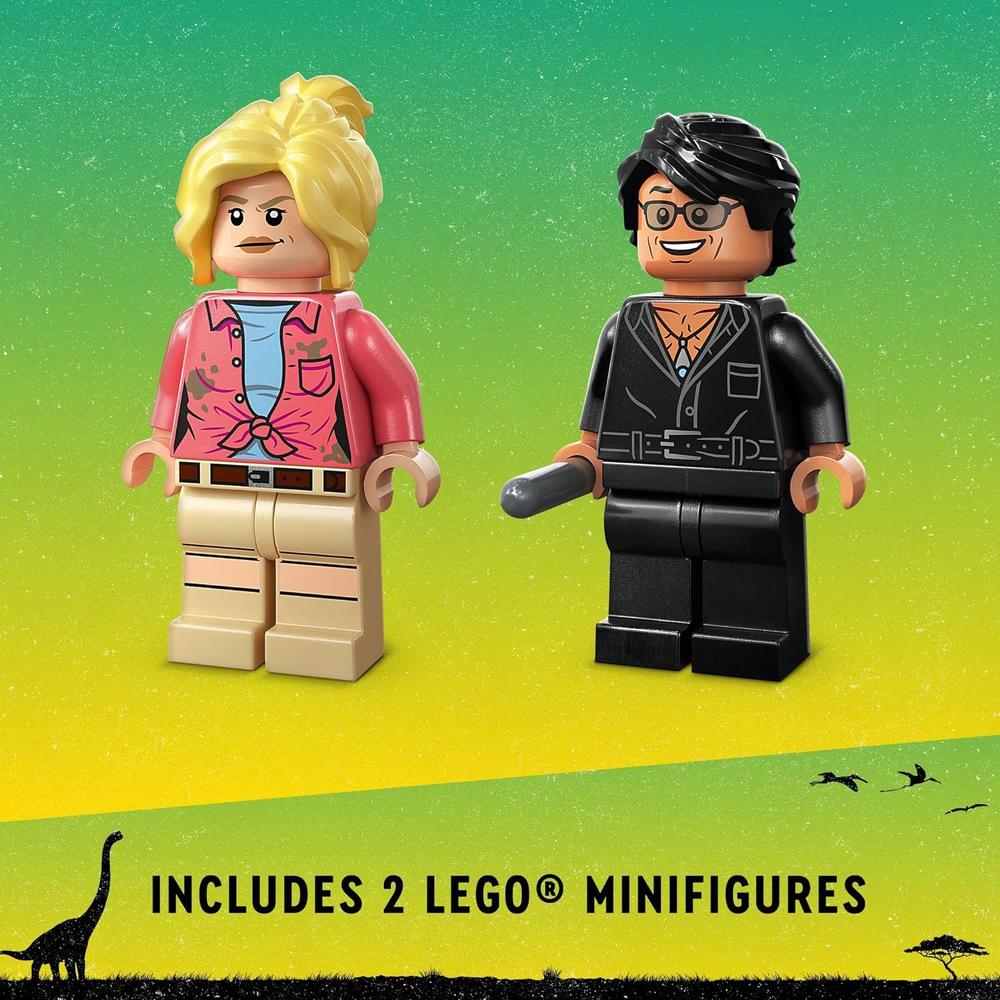 LEGO JURASSIC PARK INVESTIGACIÓN DEL TRICERATOPS SET CON COCHE Y DINOSAURIO - 6