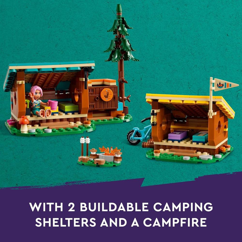 LEGO FRIENDS CAMPAMENTO DE AVENTURAS, CABAÑAS ACOGEDORAS, MINI MUÑECAS Y ZORRO - 3