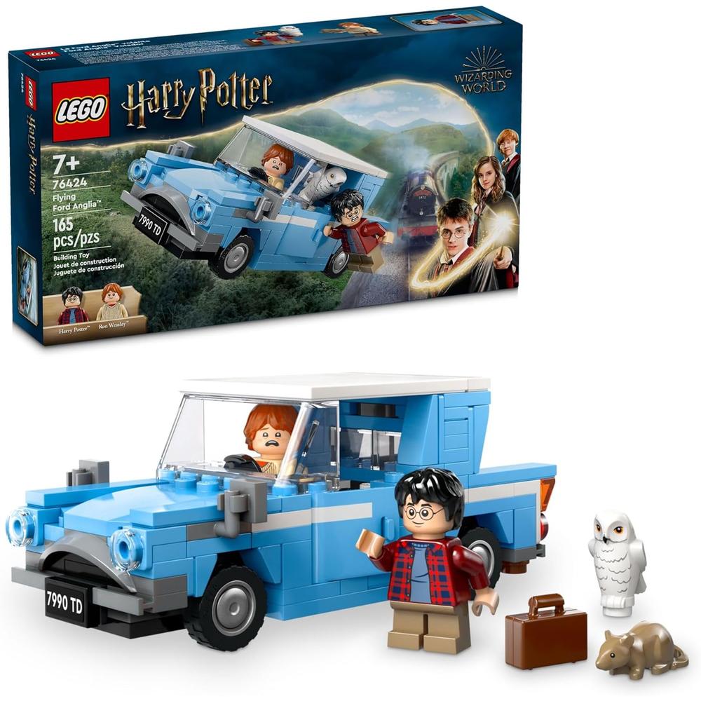 LEGO HARRY POTTER FORD ANGLIA VOLADOR CON 2 MINIFIGURAS PARA NIÑOS - 1