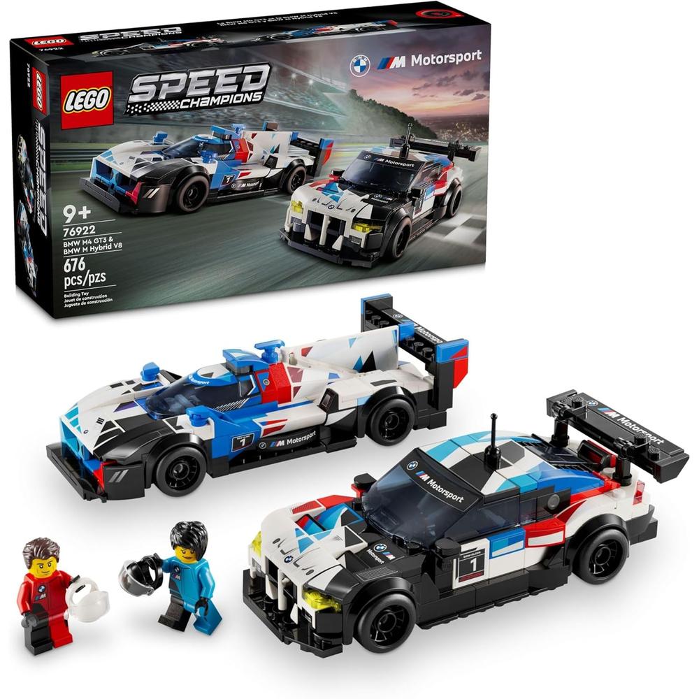 LEGO SPEED CHAMPIONS BMW M4 GT3 Y BMW M HYBRID V8 CON 2 MINIFIGURAS DE PILOTOS - 1