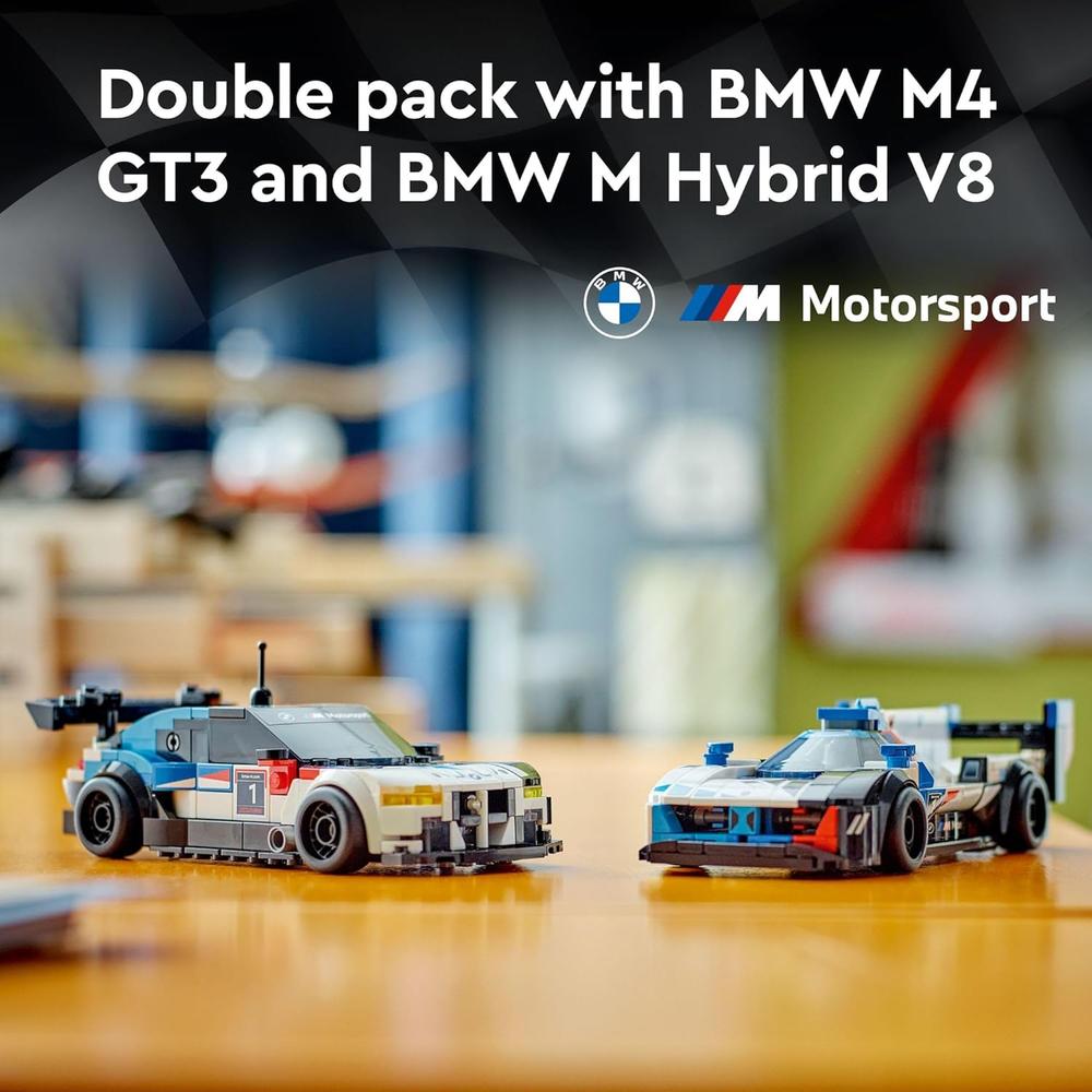 LEGO SPEED CHAMPIONS BMW M4 GT3 Y BMW M HYBRID V8 CON 2 MINIFIGURAS DE PILOTOS - 2