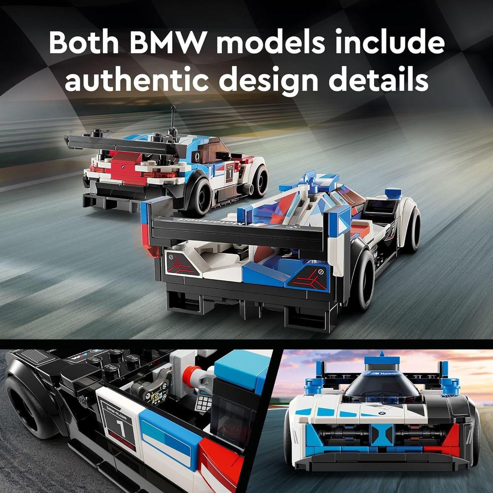 LEGO SPEED CHAMPIONS BMW M4 GT3 Y BMW M HYBRID V8 CON 2 MINIFIGURAS DE PILOTOS - 4