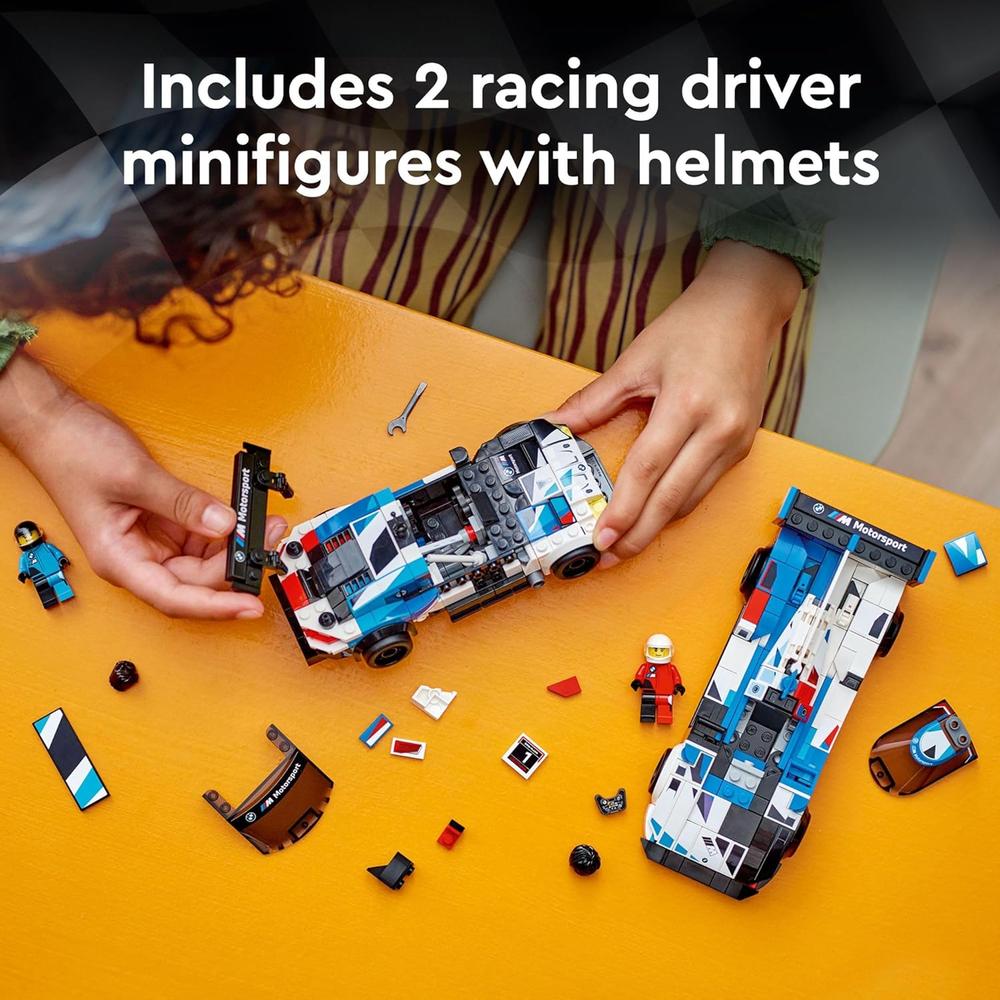 LEGO SPEED CHAMPIONS BMW M4 GT3 Y BMW M HYBRID V8 CON 2 MINIFIGURAS DE PILOTOS - 6