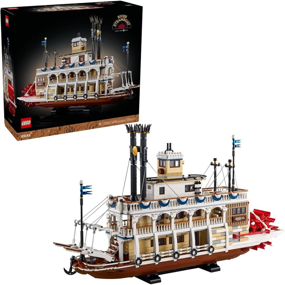 LEGO IDEAS BARCO DE VAPOR FLUVIAL, KIT DE CONSTRUCCIÓN PARA ADULTOS - 1