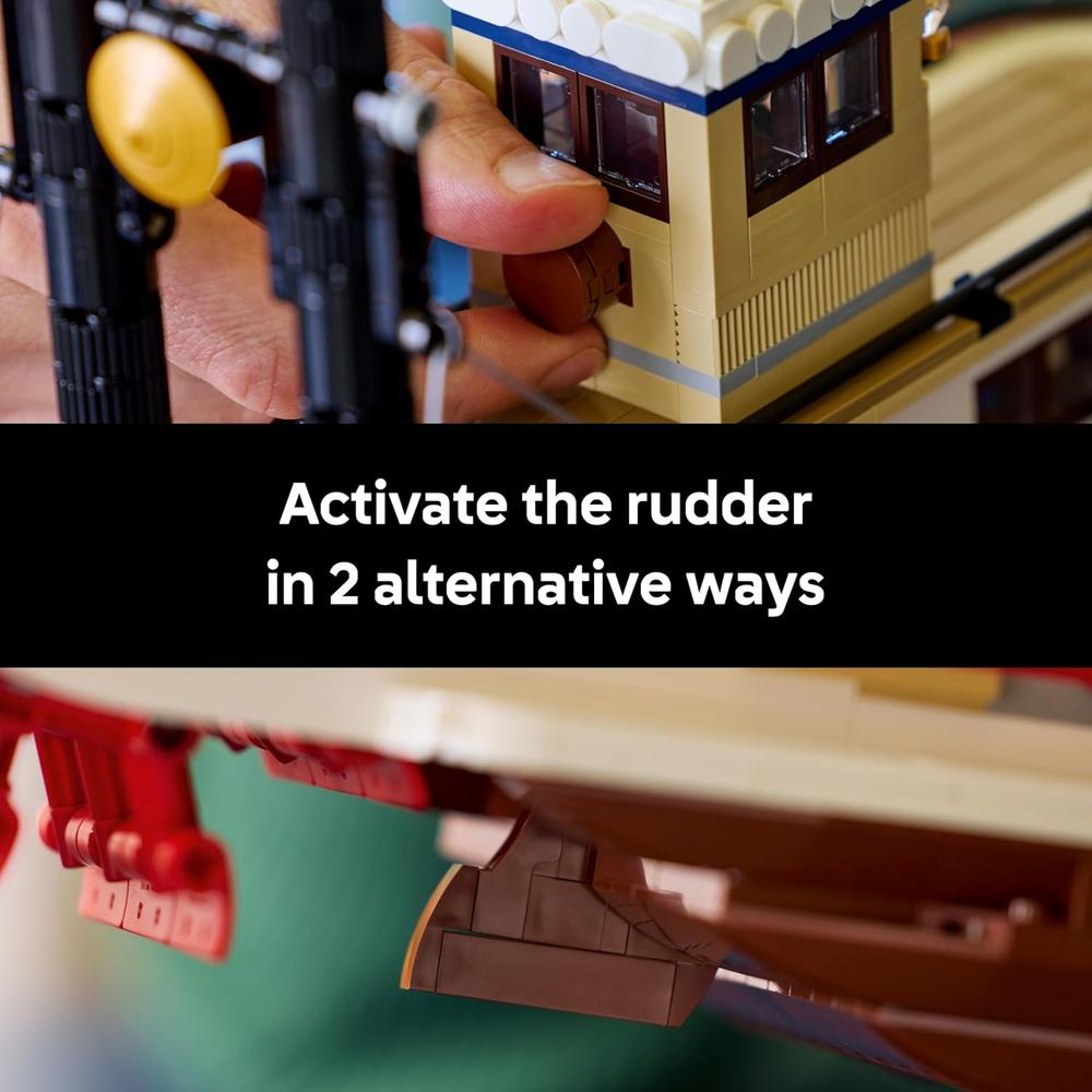 LEGO IDEAS BARCO DE VAPOR FLUVIAL, KIT DE CONSTRUCCIÓN PARA ADULTOS - 5