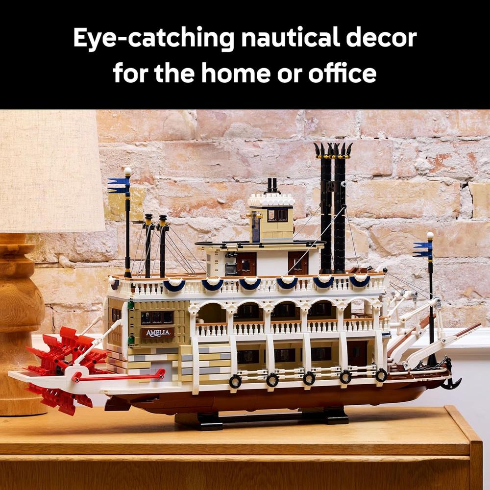 LEGO IDEAS BARCO DE VAPOR FLUVIAL, KIT DE CONSTRUCCIÓN PARA ADULTOS - 6