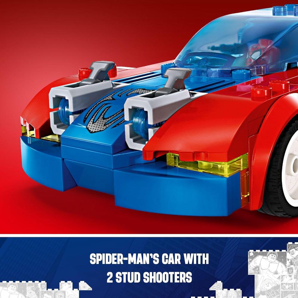 LEGO MARVEL SPIDER-MAN COCHE DE CARRERAS CON VENOM Y MINIFIGURA - 3