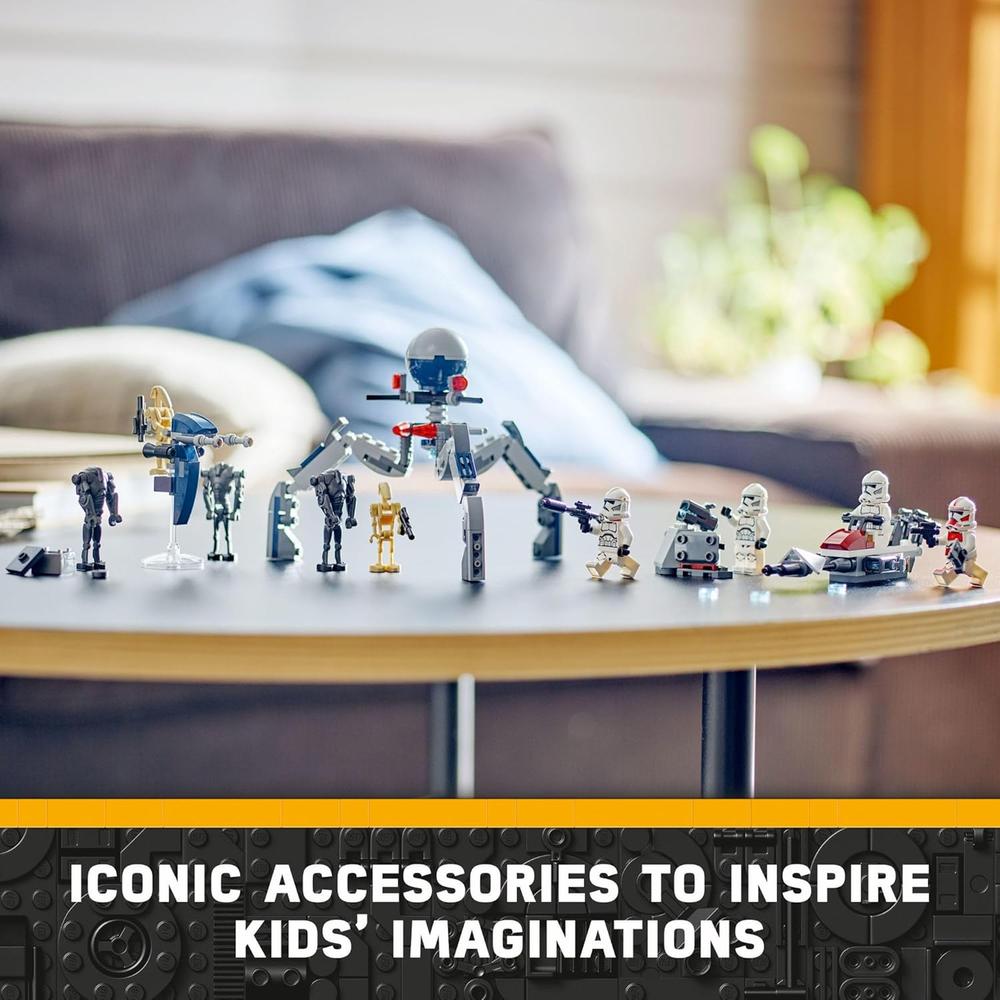 LEGO STAR WARS BATALLA CON SOLDADO CLON, DROIDE Y MOTO SPEEDER PARA NIÑOS - 5