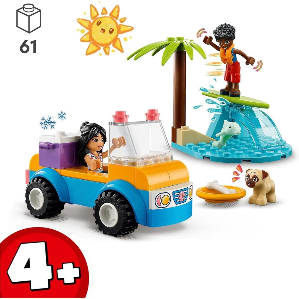 LEGO FRIENDS DIVERSIÓN EN BUGGY DE PLAYA SET DE CONSTRUCCIÓN CON MINIMUÑECAS Y ANIMALES - 3
