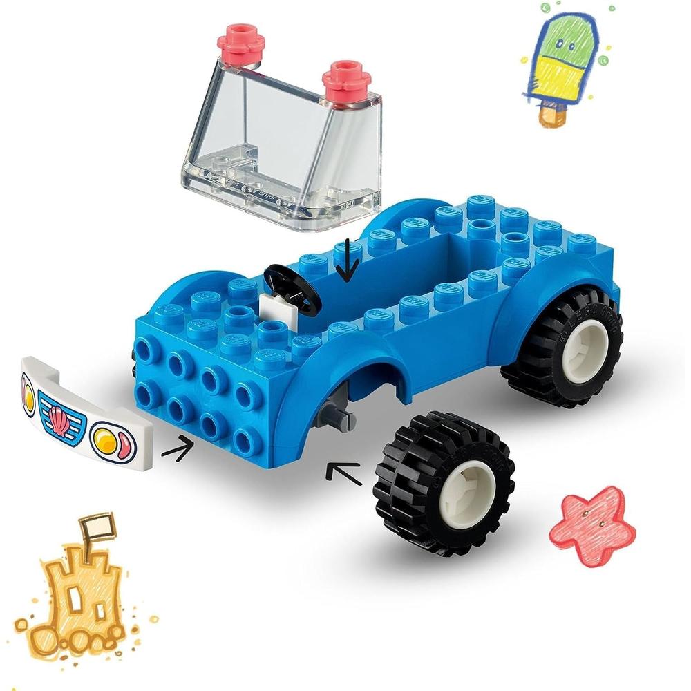 LEGO FRIENDS DIVERSIÓN EN BUGGY DE PLAYA SET DE CONSTRUCCIÓN CON MINIMUÑECAS Y ANIMALES - 4