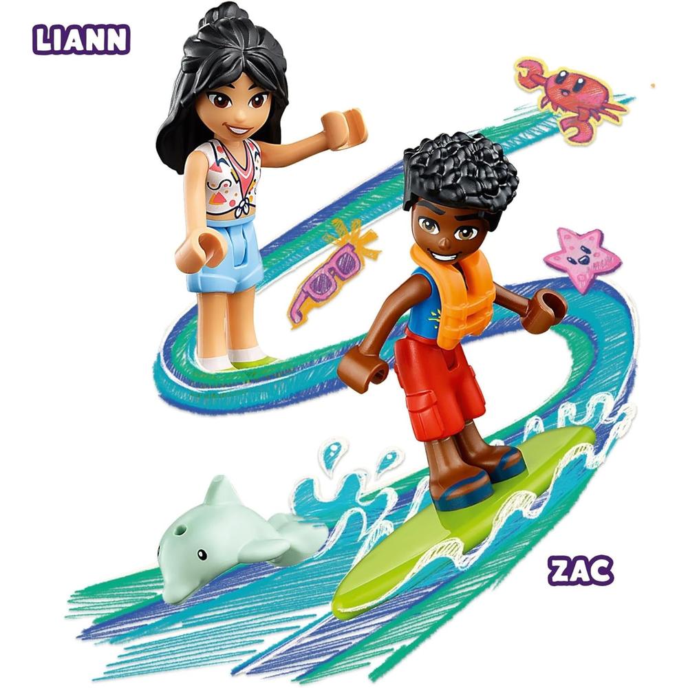 LEGO FRIENDS DIVERSIÓN EN BUGGY DE PLAYA SET DE CONSTRUCCIÓN CON MINIMUÑECAS Y ANIMALES - 5