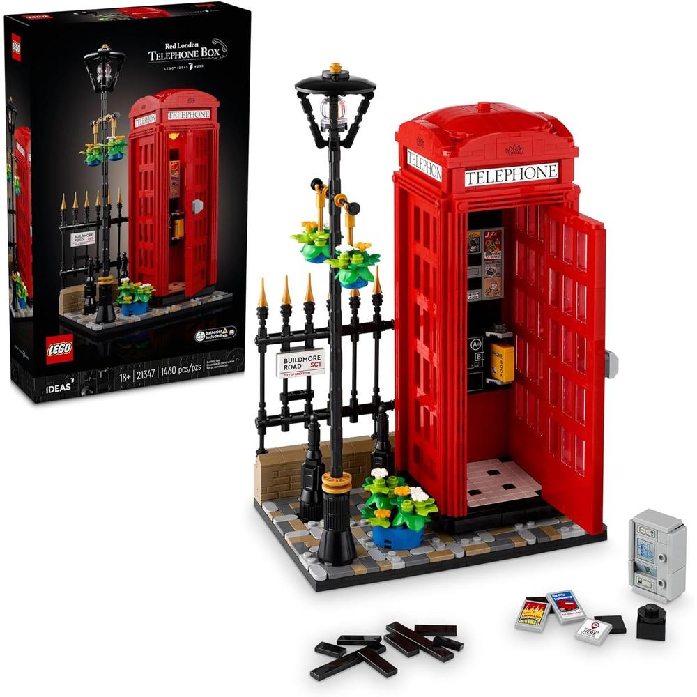 LEGO IDEAS CABINA TELEFÓNICA ROJA DE LONDRES CON SOPORTE PARA MÓVIL - 1