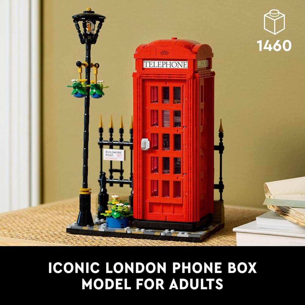 LEGO IDEAS CABINA TELEFÓNICA ROJA DE LONDRES CON SOPORTE PARA MÓVIL - 2