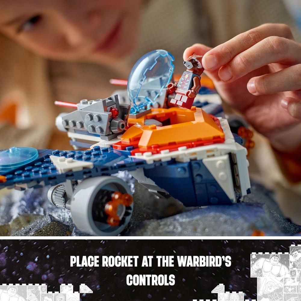 LEGO MARVEL ROCKET'S WARBIRD CONTRA RONAN, NAVE DE SUPERHÉROES PARA NIÑOS - 3